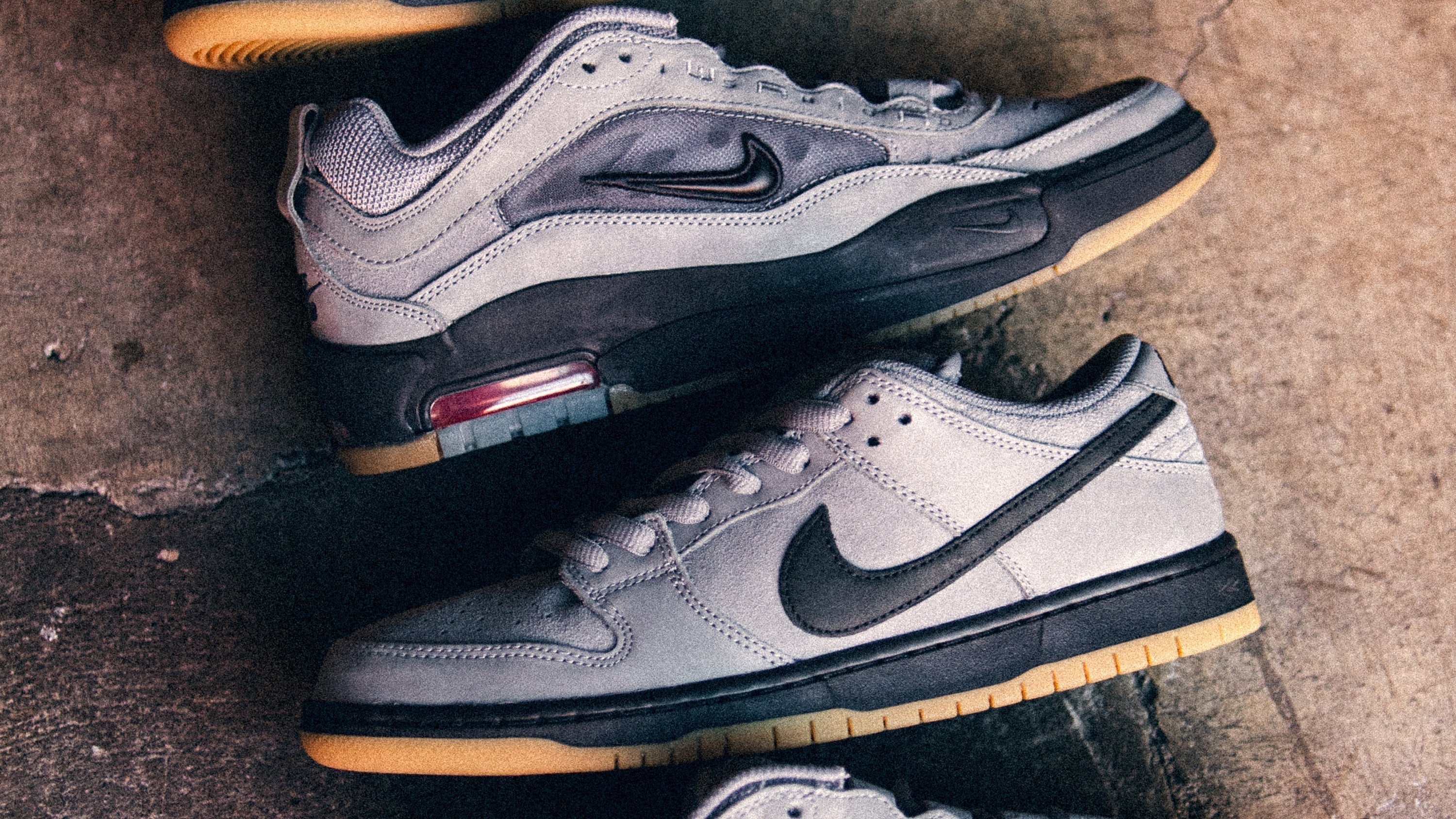 NIKE SB ORANGE LABEL / Cool Grey Orange Dunk Low and Air Max Ishod