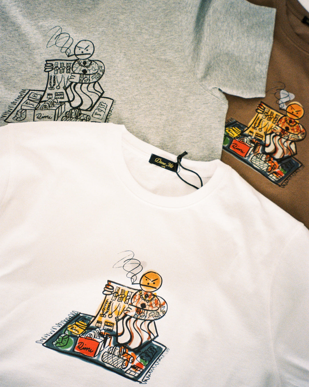 SNACKMAN DEALER T-SHIRT / CHOCOLATE
