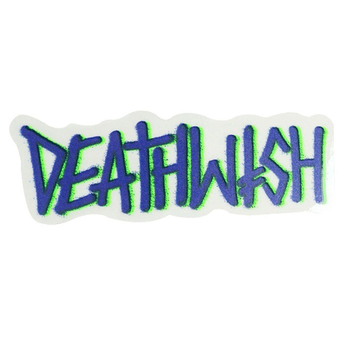DEATHWISH SKATEBOARDS(デスウィッシュ)| DEATHSPRAY STICKER / BLUE | スノーボード・スケートボードのTACTICS JAPAN