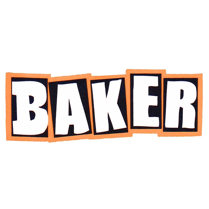 BAKER SKATEBOARDS(ベイカー スケートボード)| BRAND LOGO NEON STICKER / ORANGE | スノーボード・スケートボードのTACTICS JAPAN