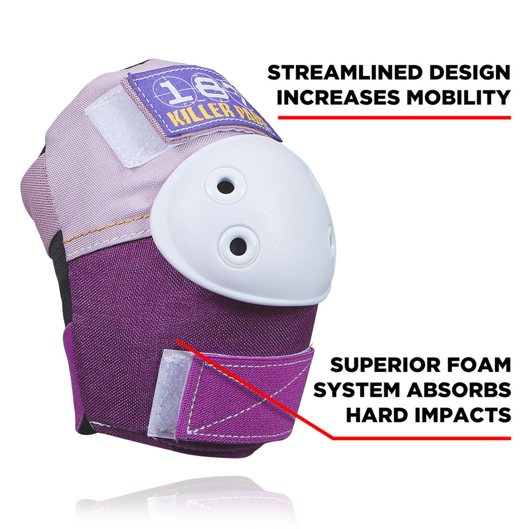 187 KILLER PADS(187 キラーパッド)|【KIDS】JUNIOR PAD SIX PACK SET / PURPLE | スノーボード・スケートボードのTACTICS JAPAN