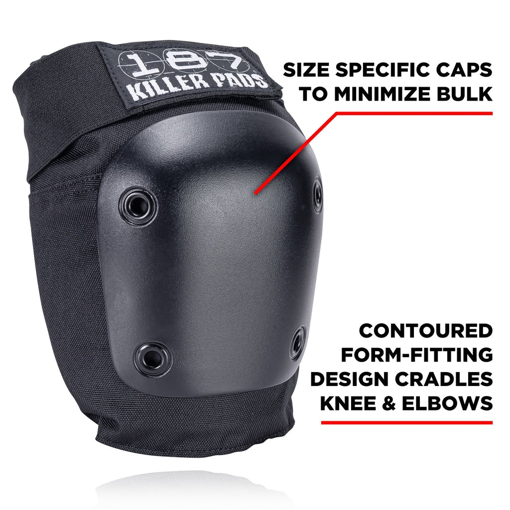187 KILLER PADS(187 キラーパッド)| ADULT SIX PACK SET / BLACK | スノーボード・スケートボードのTACTICS JAPAN