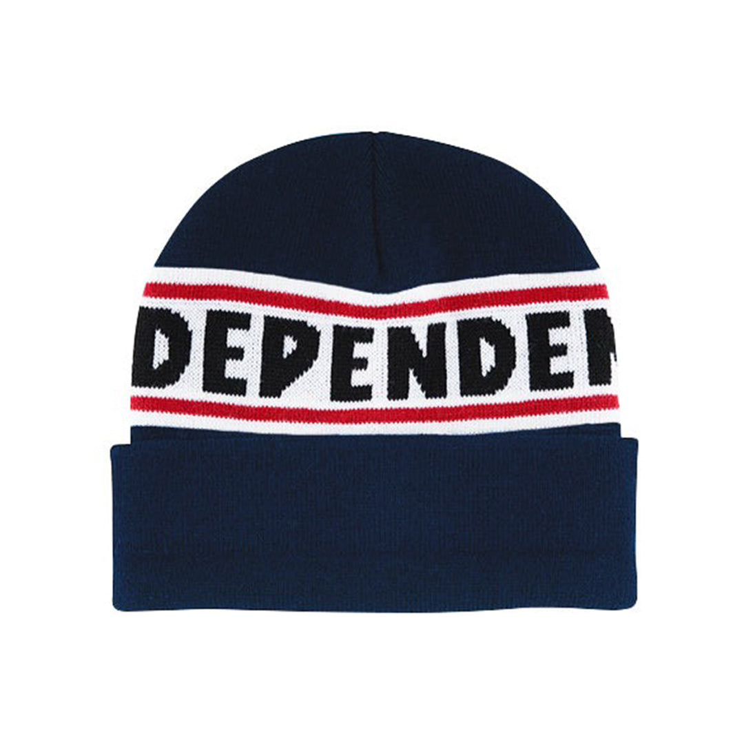 INDEPENDENT TRUCKS(インディペンデント トラック)| BAR LOGO BEANIE / NAVY | スノーボード・スケートボードのTACTICS JAPAN
