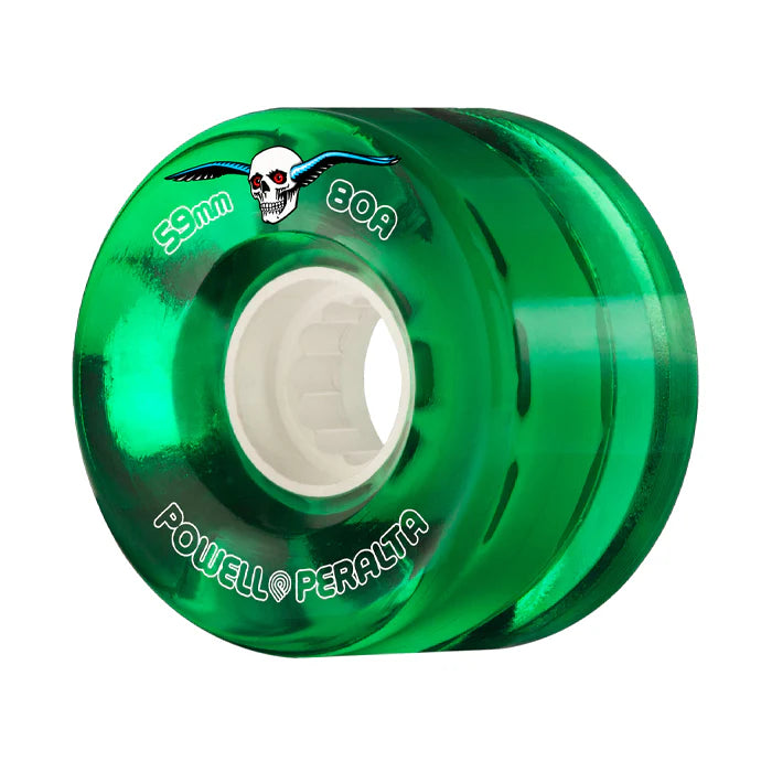 POWELL PERALTA(パウエル ペラルタ)| CLEAR CRUISER / GREEN - 59MM 80A | スノーボード・スケートボードのTACTICS JAPAN
