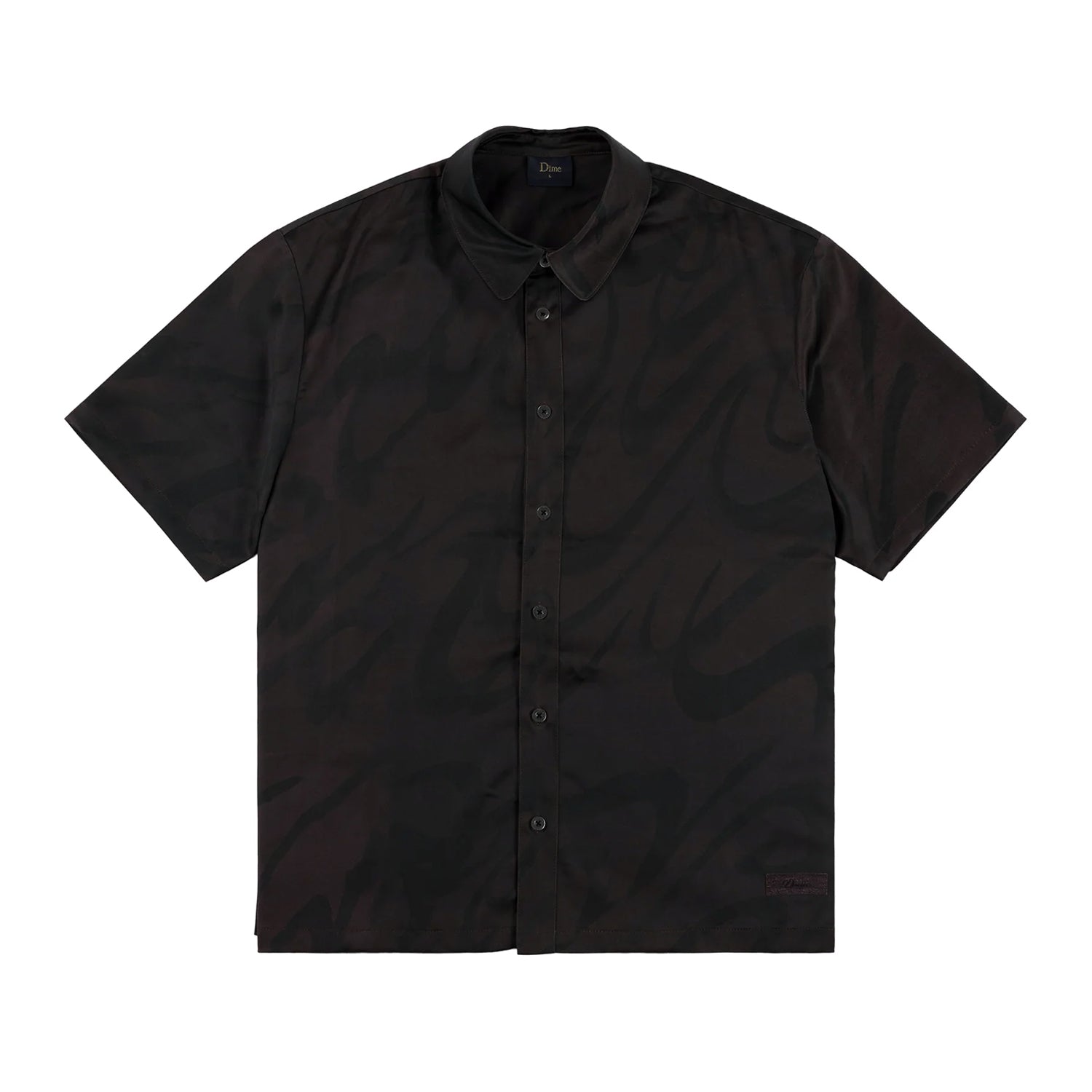 CHILLING SATIN SHIRT / BLACK