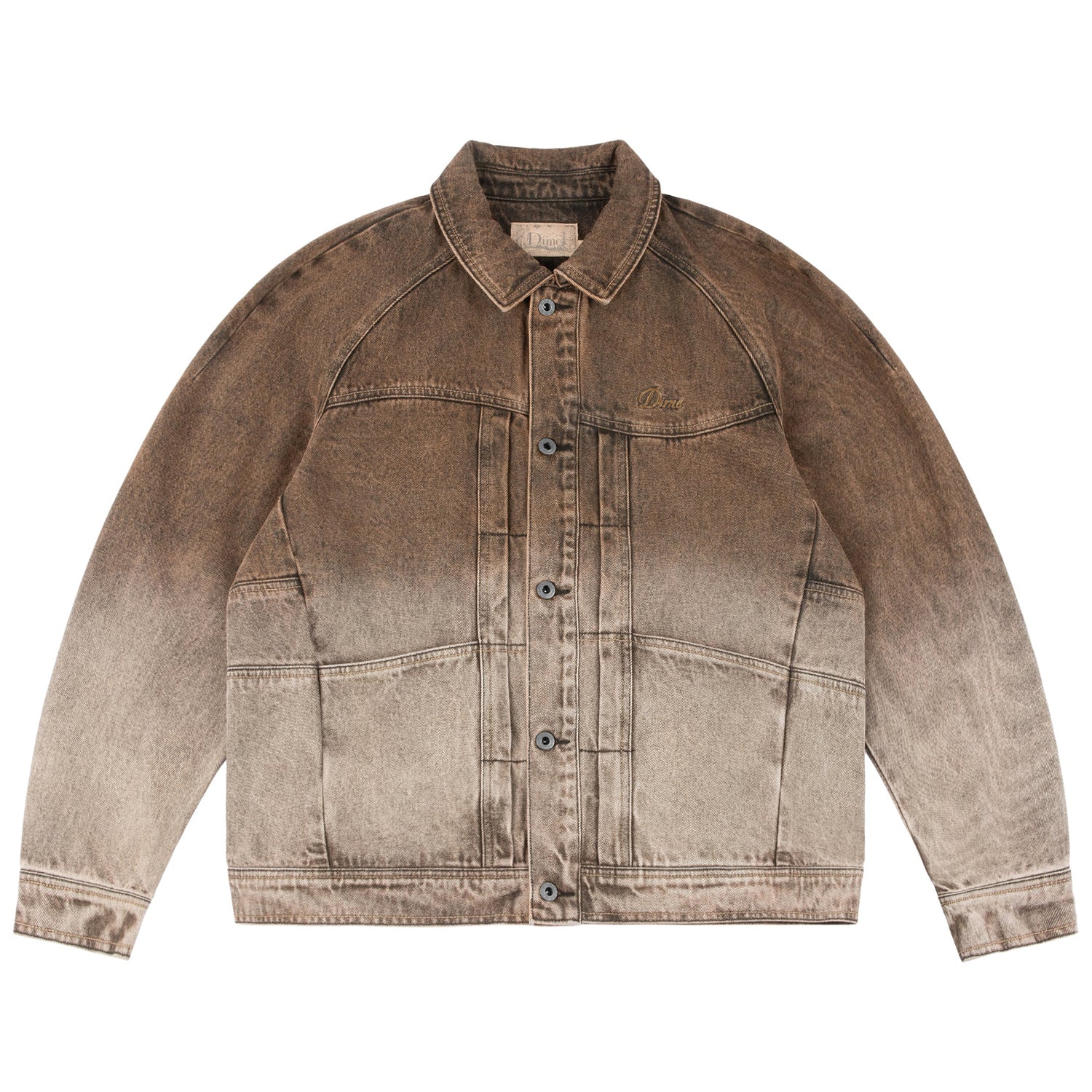 DENIM JACKET / DIPPED SADBLASTER BROWN