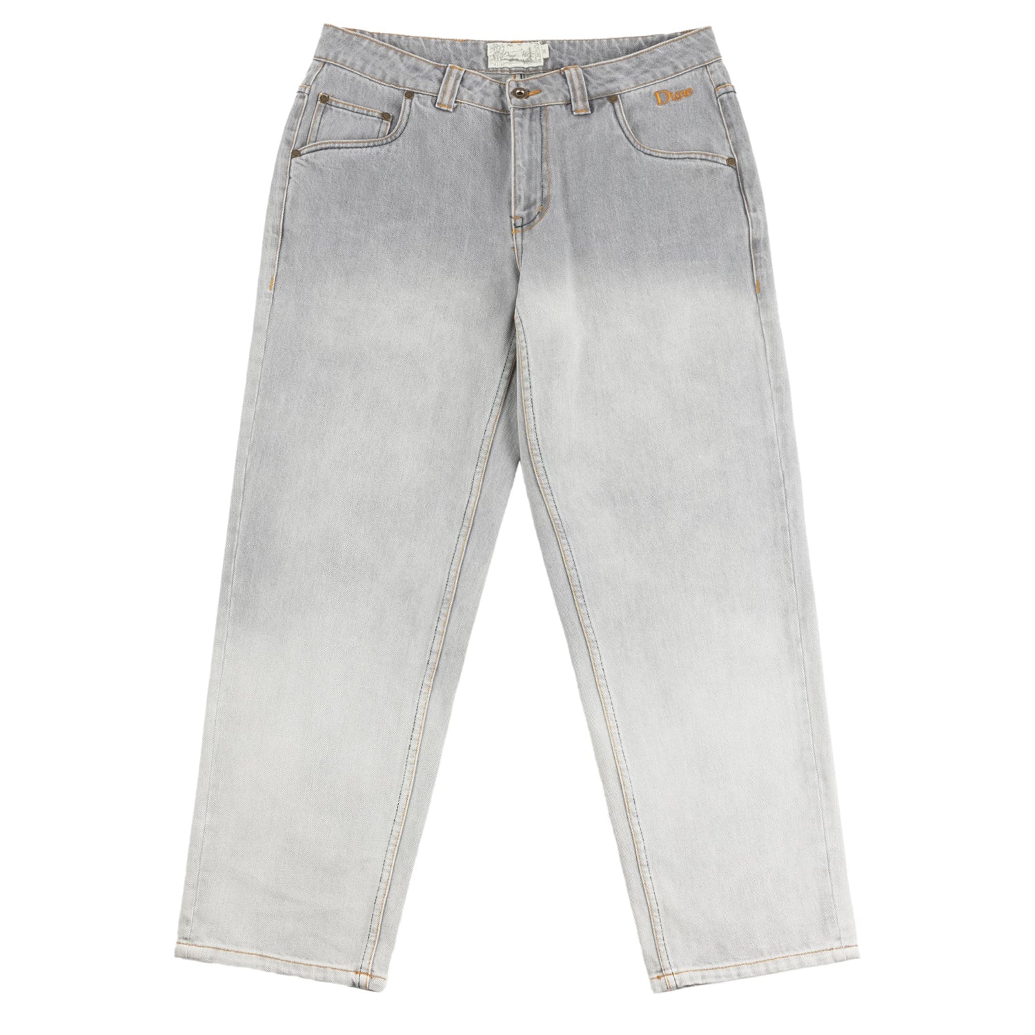 CLASSIC RELAXED DENIM PANTS / DIPPED SANDBLASTED GRAY