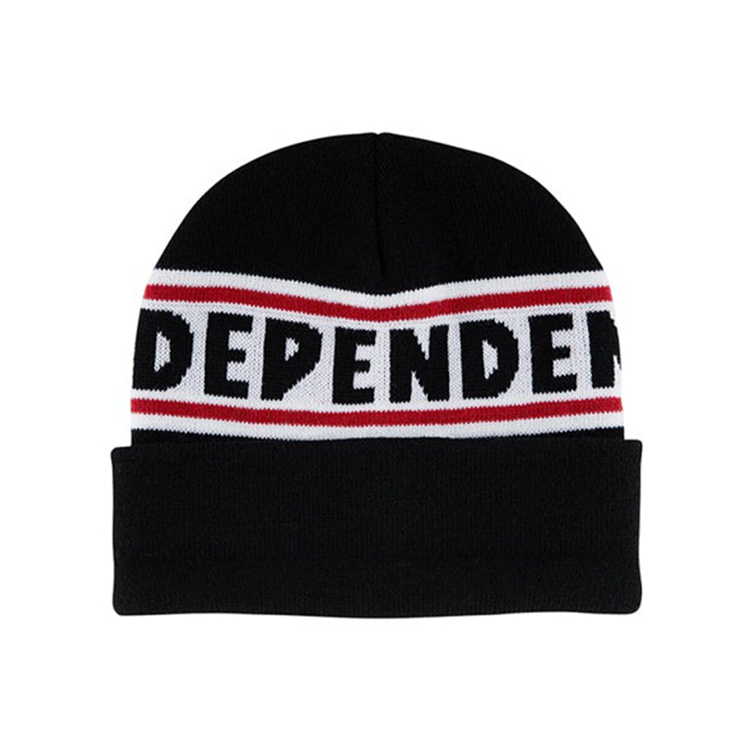 INDEPENDENT TRUCKS(インディペンデント トラック)| BAR LOGO BEANIE / BLACK | スノーボード・スケートボードのTACTICS JAPAN