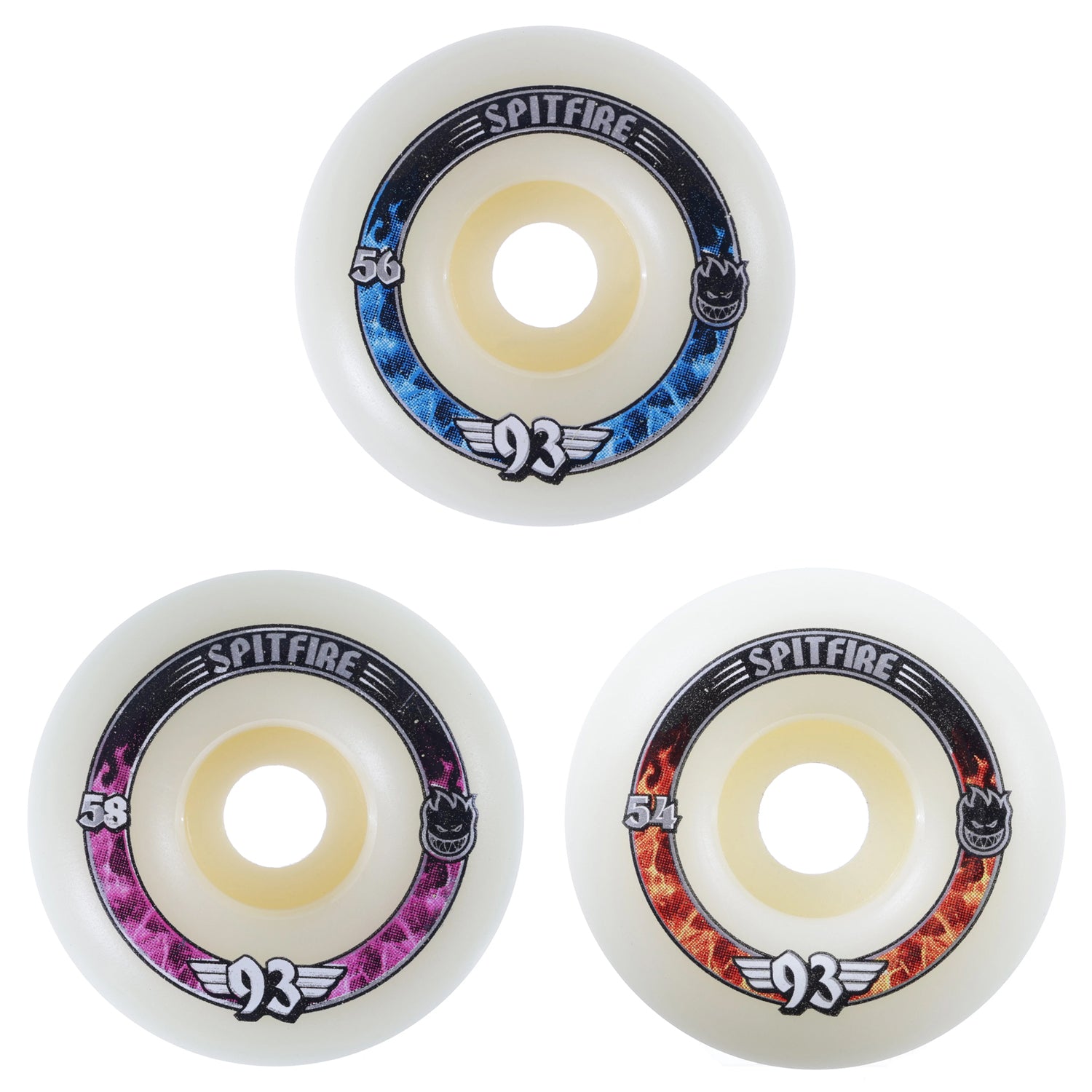 SPITFIRE WHEELS(スピットファイア ウィール)|  FORMULA FOUR 93S SOFT SLIDERS WHEEL RADIAL - 54MM / 56MM / 58MM 93DU | スノーボード・スケートボードのTACTICS JAPAN