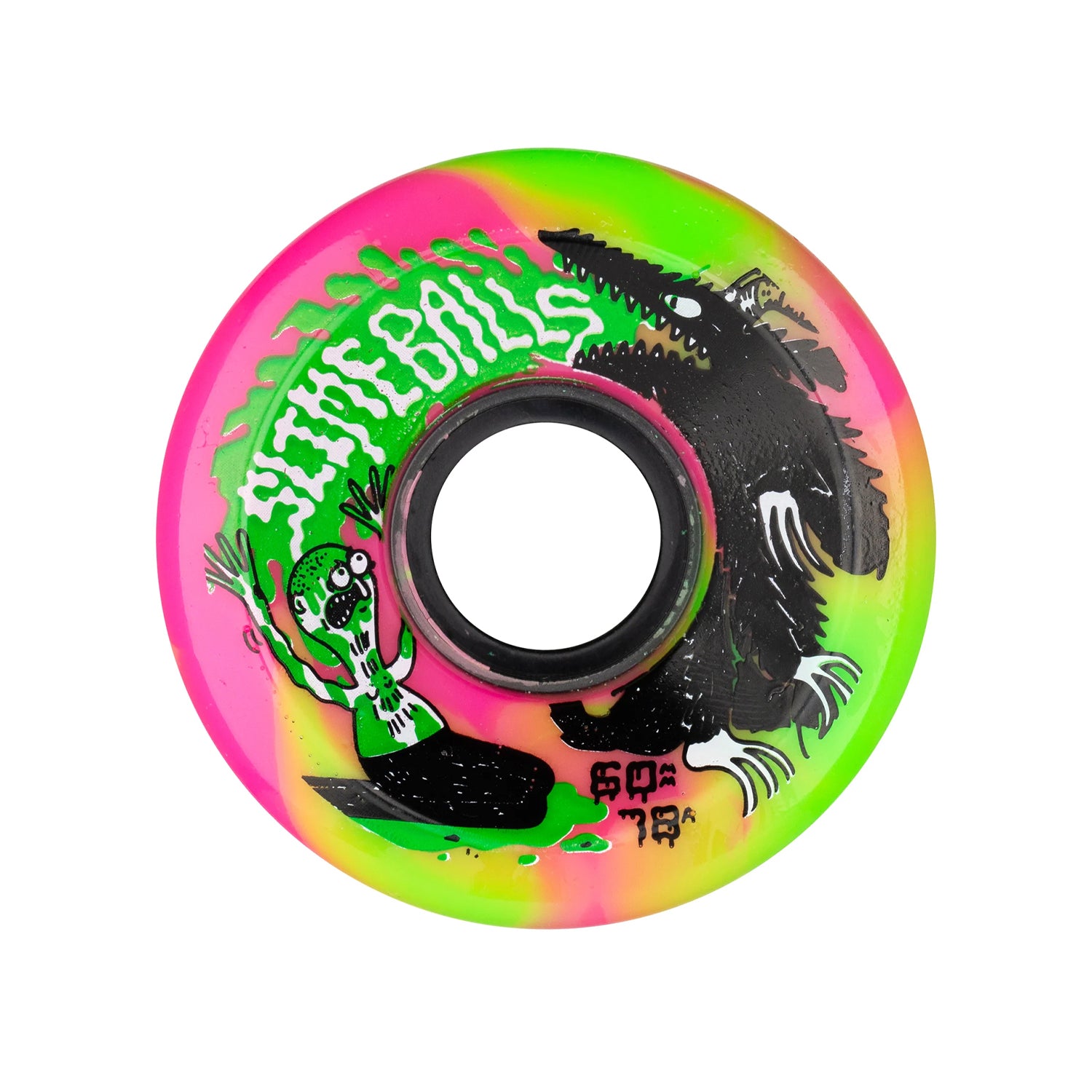 SLIME BALLS WHEELS(スライム ボール ウィール)| JAY HOWELL OG SLIME / PINK GREEN - 60MM 78A | スノーボード・スケートボードのTACTICS JAPAN