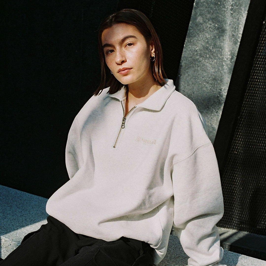 NOMADIK(ノマディック)| HALFZIP CREW / GRAY | スノーボード・スケートボードのTACTICS JAPAN