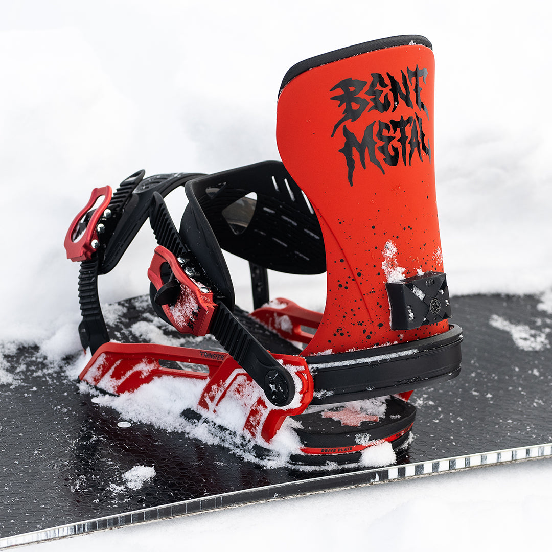 BENT METAL(ベント メタル)TRANSFER SNOWBOARD BINDINGS 2026 / RED | スノーボードのTACTICS JAPAN