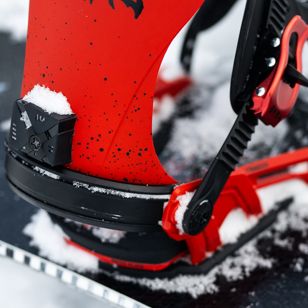 BENT METAL(ベント メタル)TRANSFER SNOWBOARD BINDINGS 2026 / RED | スノーボードのTACTICS JAPAN