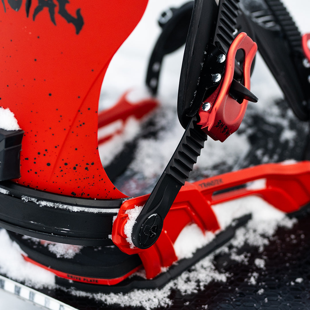 BENT METAL(ベント メタル)TRANSFER SNOWBOARD BINDINGS 2026 / RED | スノーボードのTACTICS JAPAN