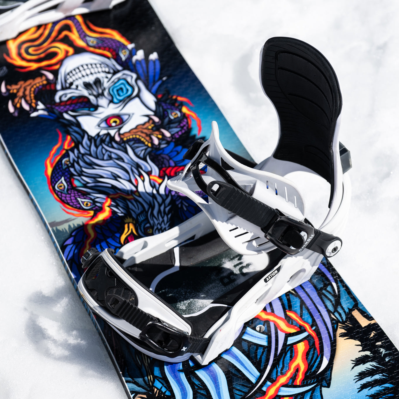 BENT METAL(ベント メタル)AXTION SNOWBOARD BINDINGS 2026 / WHITE | スノーボードのTACTICS JAPAN