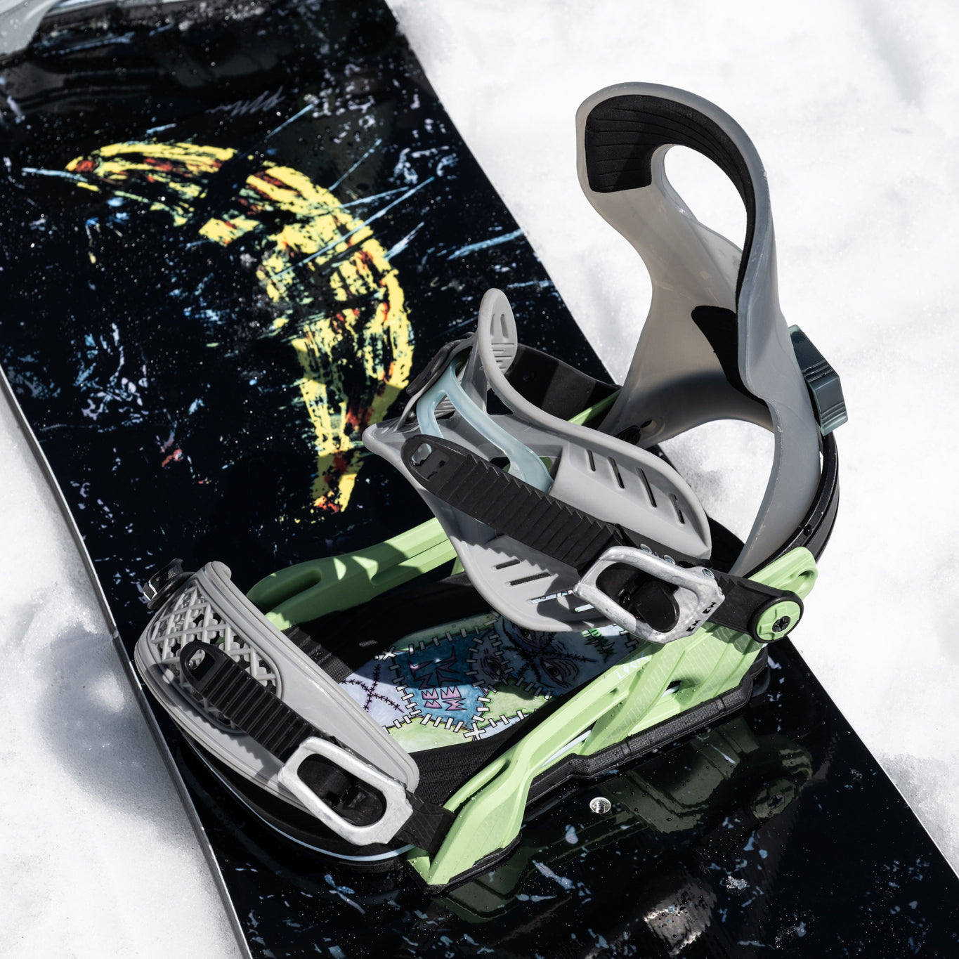LOGIC SNOWBOARD BINDINGS 2026 / GREY GREEN