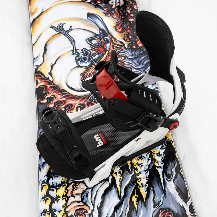 BENT METAL(ベント メタル)| TRANSFER SNOWBOARD BINDINGS 2026 / WHITE | スノーボード・スケートボードのTACTICS JAPAN