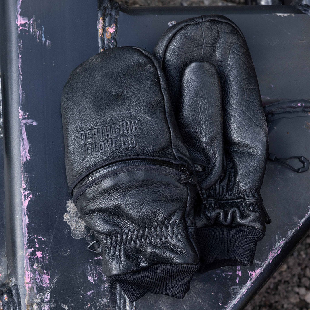 DEATHGRIP GLOVE CO.(デスグリップ グローブ)| GHOUL LEATHER MITT 2027 / BLACK | スノーボード・スケートボードのTACTICS JAPAN