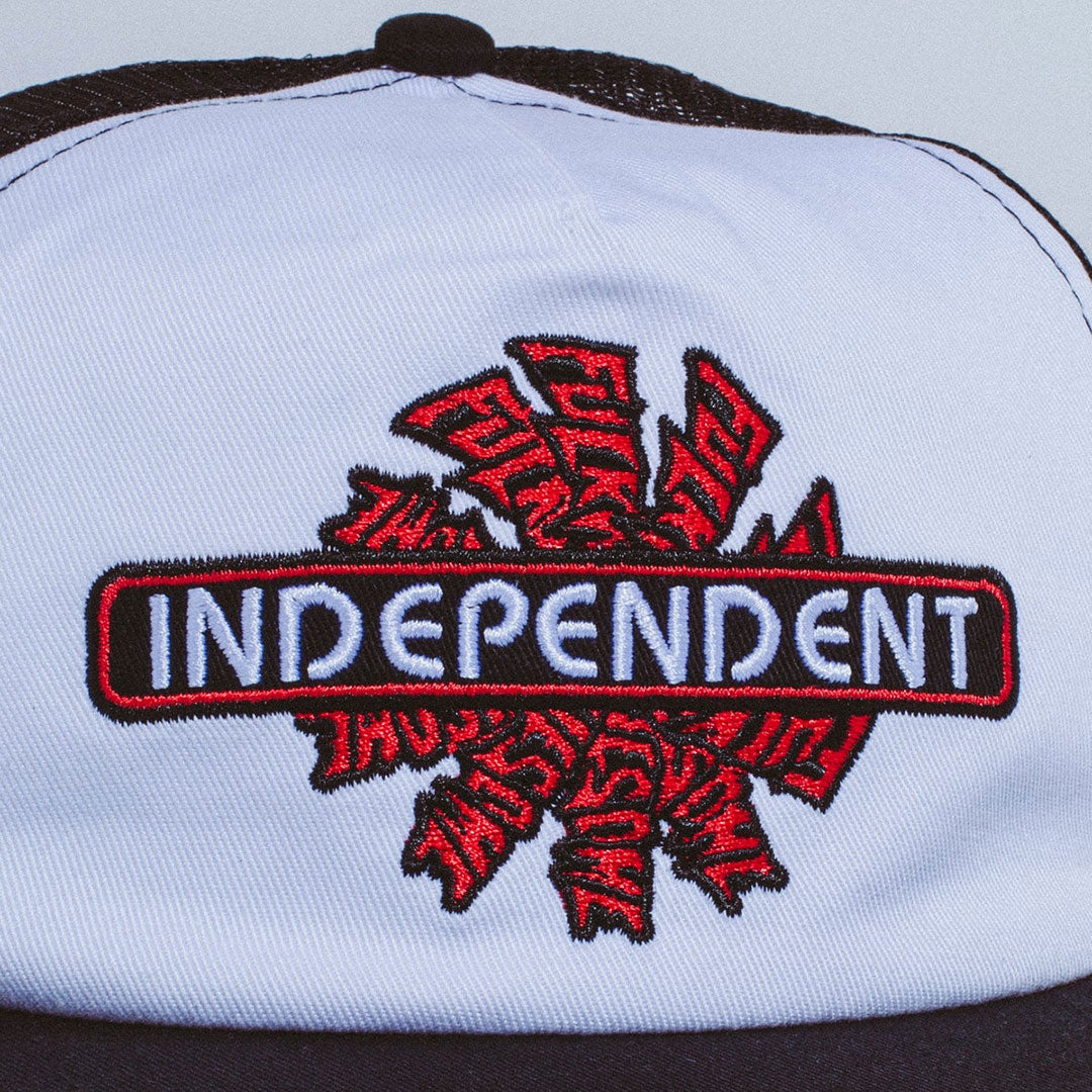 FUCKING AWESOME(ファッキン オーサム)| FUCKING AWESOME X INDEPENDENT TRUCKS SPIRAL LOGO TRUCKER / WHITE | スノーボード・スケートボードのTACTICS JAPAN