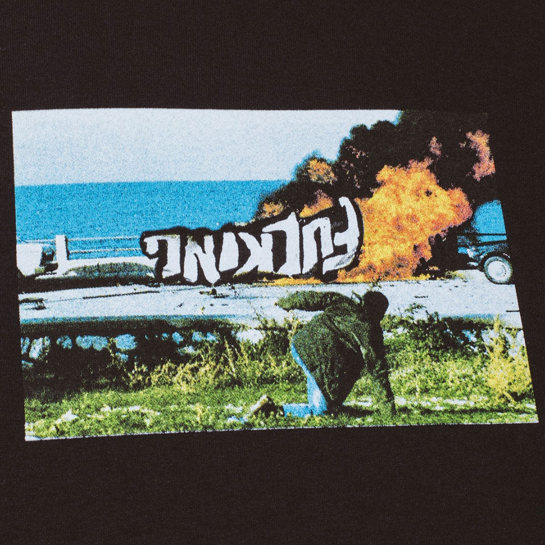 FUCKING AWESOME(ファッキン オーサム)| CAR BURN TEE / BLACK | スノーボード・スケートボードのTACTICS JAPAN
