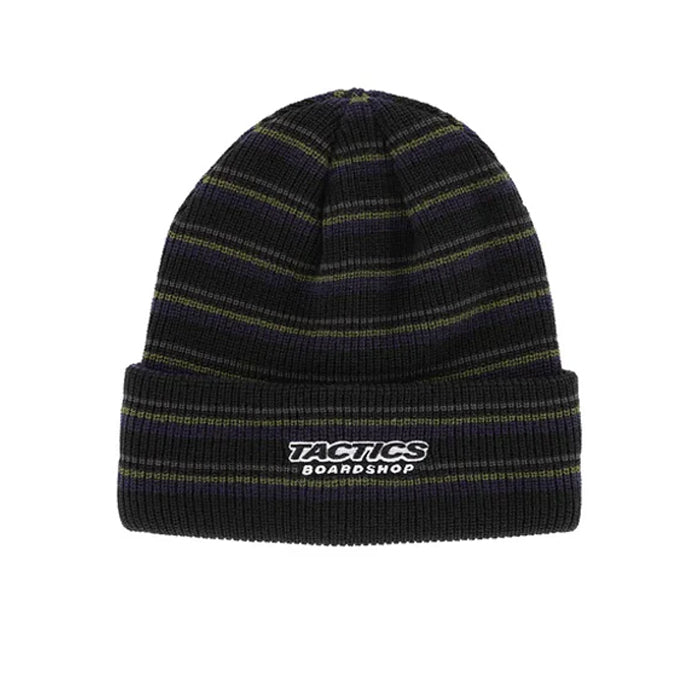 THROWBACK LOGO BEANIE / GRUNGE STRIPE