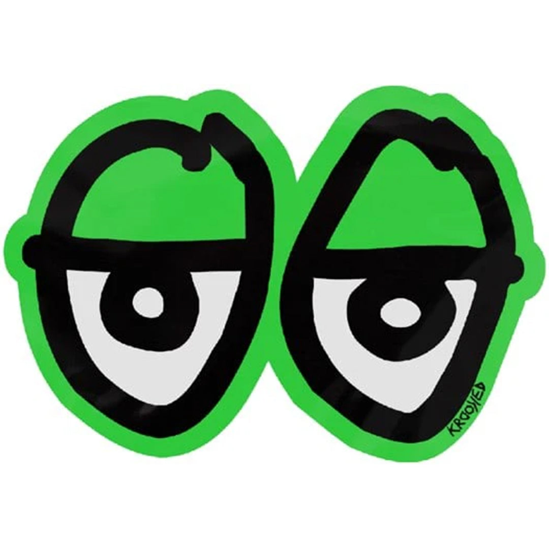 KROOKED (クルキッド) | KR EYES DI-CUT STICKER - M / GREEN | スノーボード・スケートボードのTACTICS JAPAN
