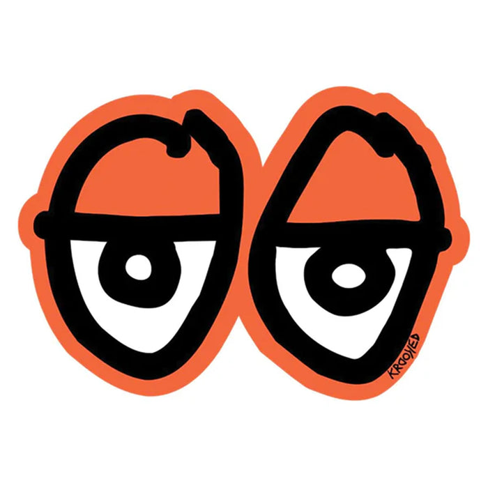 KR EYES DI-CUT STICKER - M / ORANGE