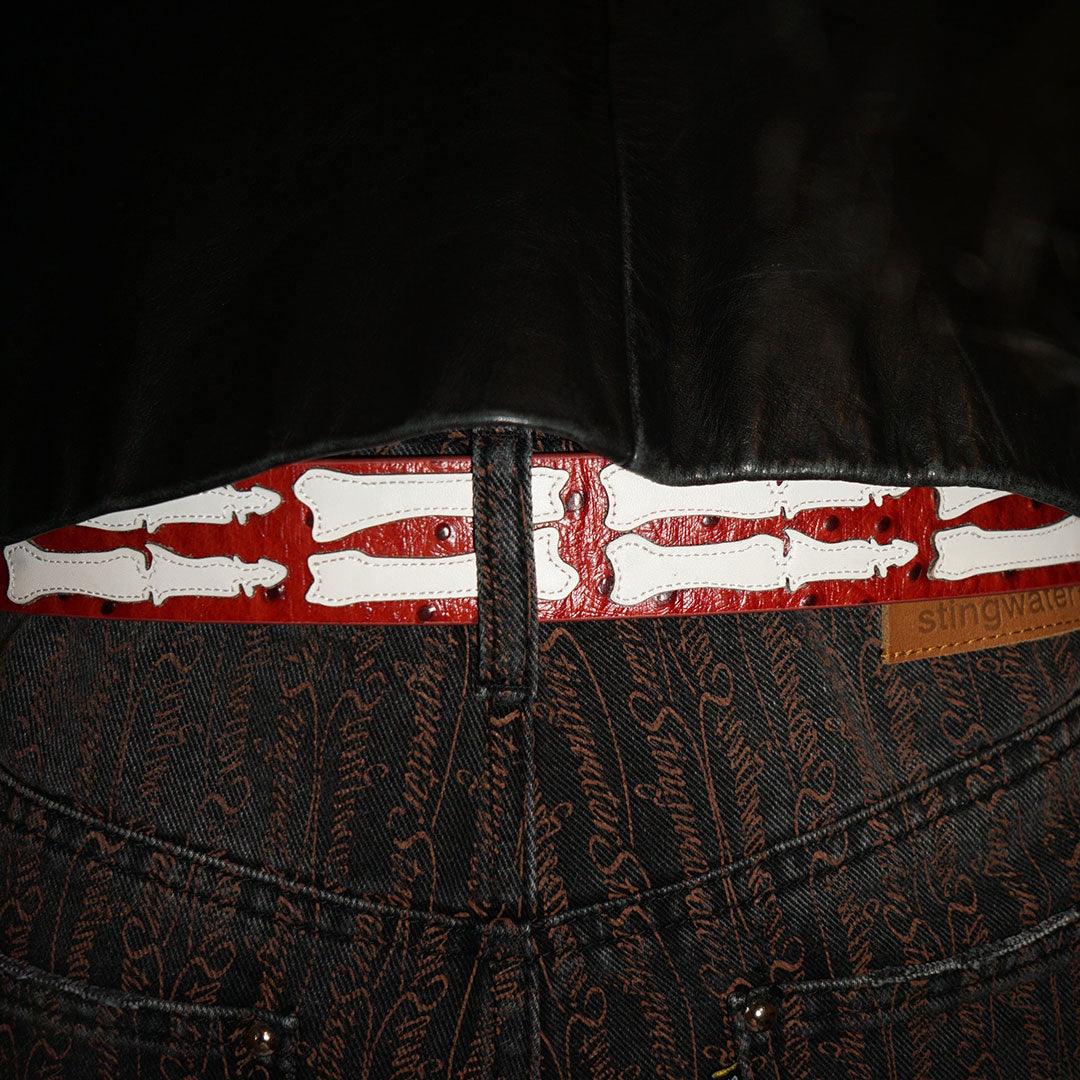 STINGWATER(スティングウォーター)| BONE BELT / DEEP RED | スノーボード・スケートボードのTACTICS JAPAN