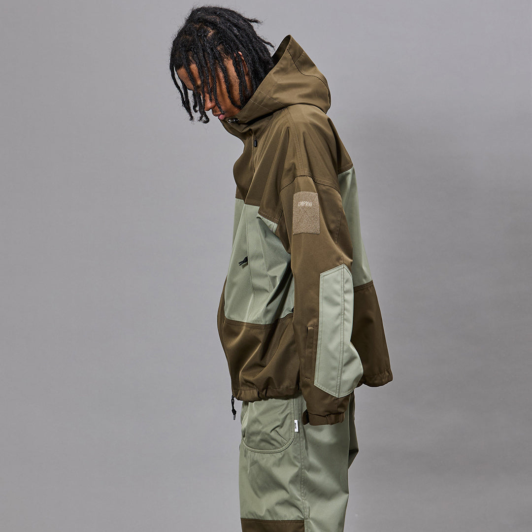 UNFRM(ユニフォーム)| 2WAY MILITARY STORM JACKET / OLIVE/SAGE | スノーボード・スケートボードのTACTICS JAPAN