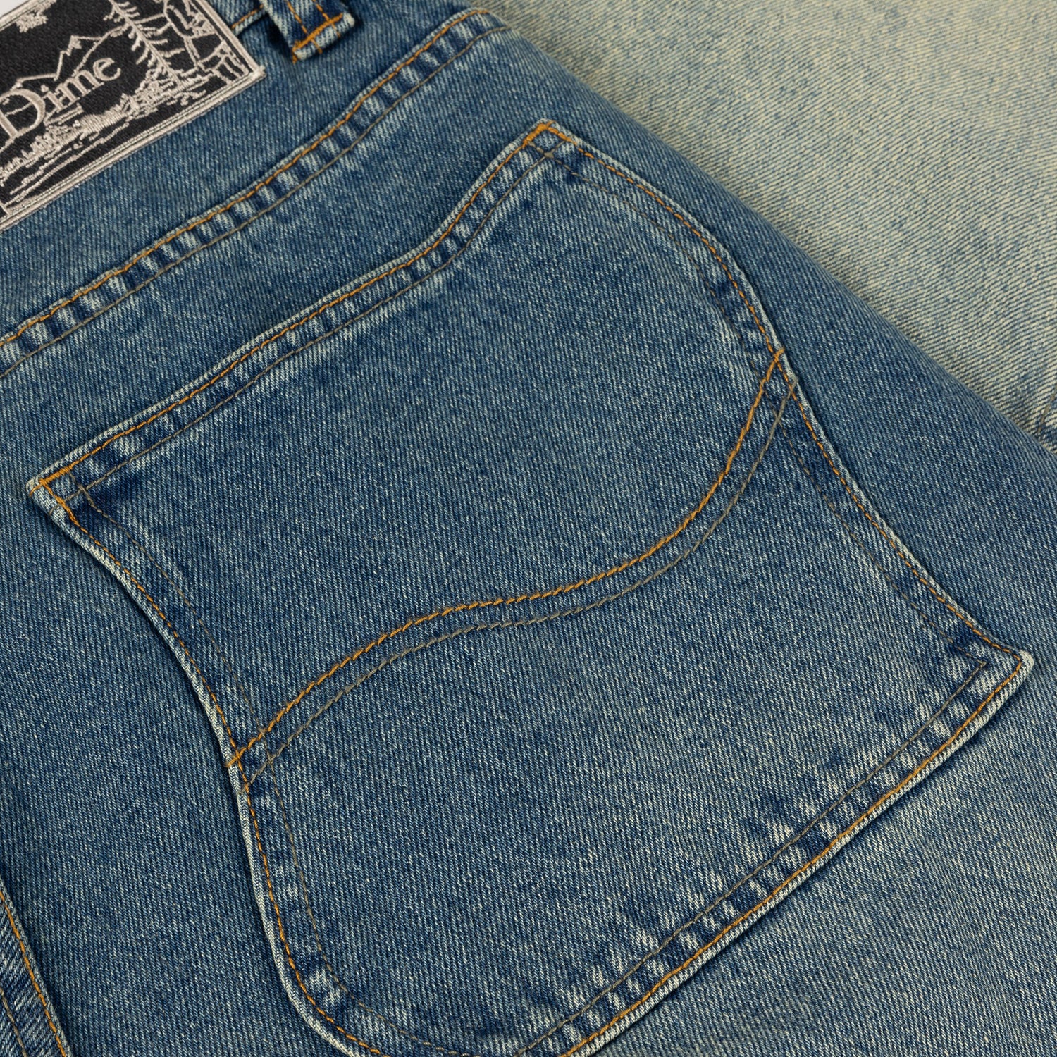 CLASSIC BAGGY DENIM PANTS / DIPPED SANDBLASTED INDIGO