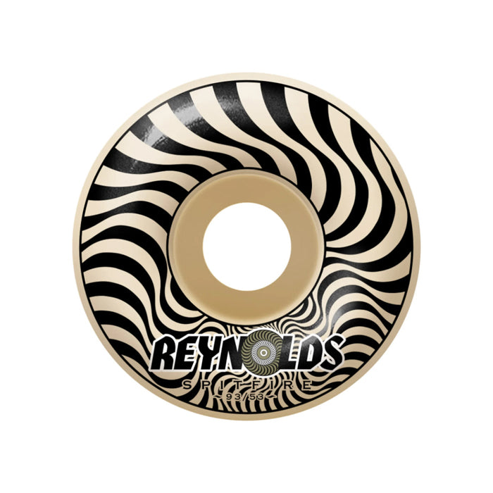 SPITFIRE WHEELS(スピットファイア ウィール) | F4 REYNOLDS SOFT SLIDERS CLASSIC - 53mm 93DU BLACK | スノーボード・スケートボードのTACTICS JAPAN
