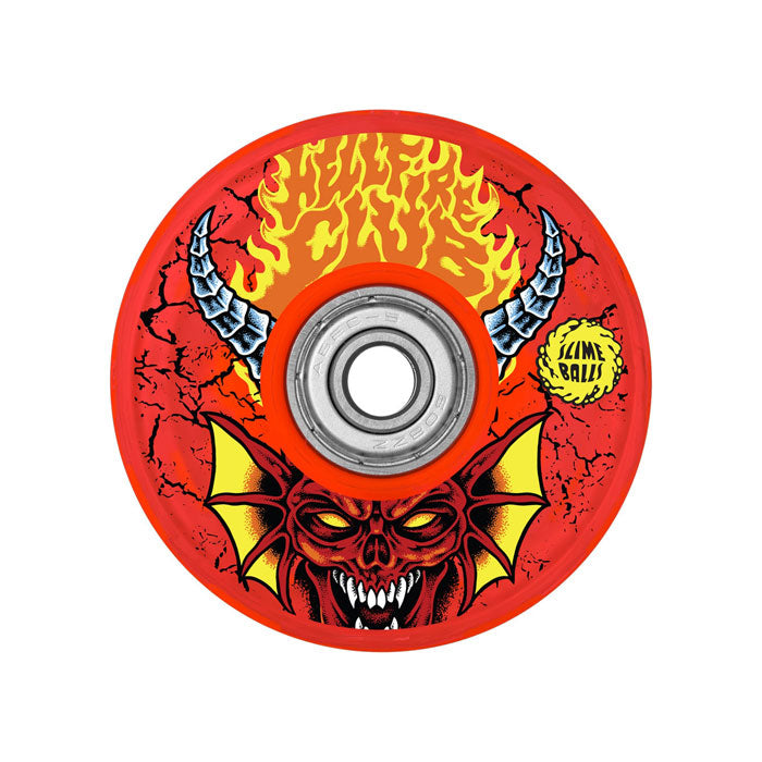 SLIME BALLS WHEELS(スライム ボール ウィール)| STRANGER THINGS HELLFIRE CLUB LIGHT UPS OG SLIME SKATEBOARD WHEELS - 66MM 78A | スノーボード・スケートボードのTACTICS JAPAN