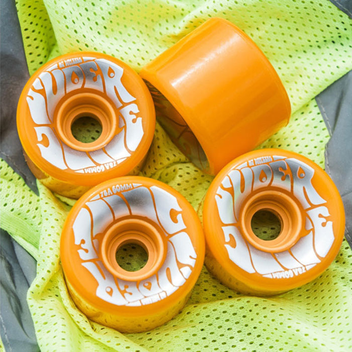 OJ WHEELS(オージェイ ウィール)| SUPER JUICE NEON ORANGE SKATEBOARD WHEELS - 60MM 78A | スノーボード・スケートボードのTACTICS JAPAN