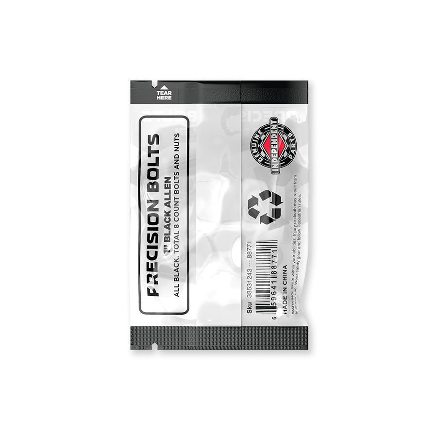 INDEPENDENT TRUCKS(インディペンデント)| スケートボード ビス | HARDWARE 1 ALLEN BLACK | スノーボード・スケートボードのTACTICS JAPAN