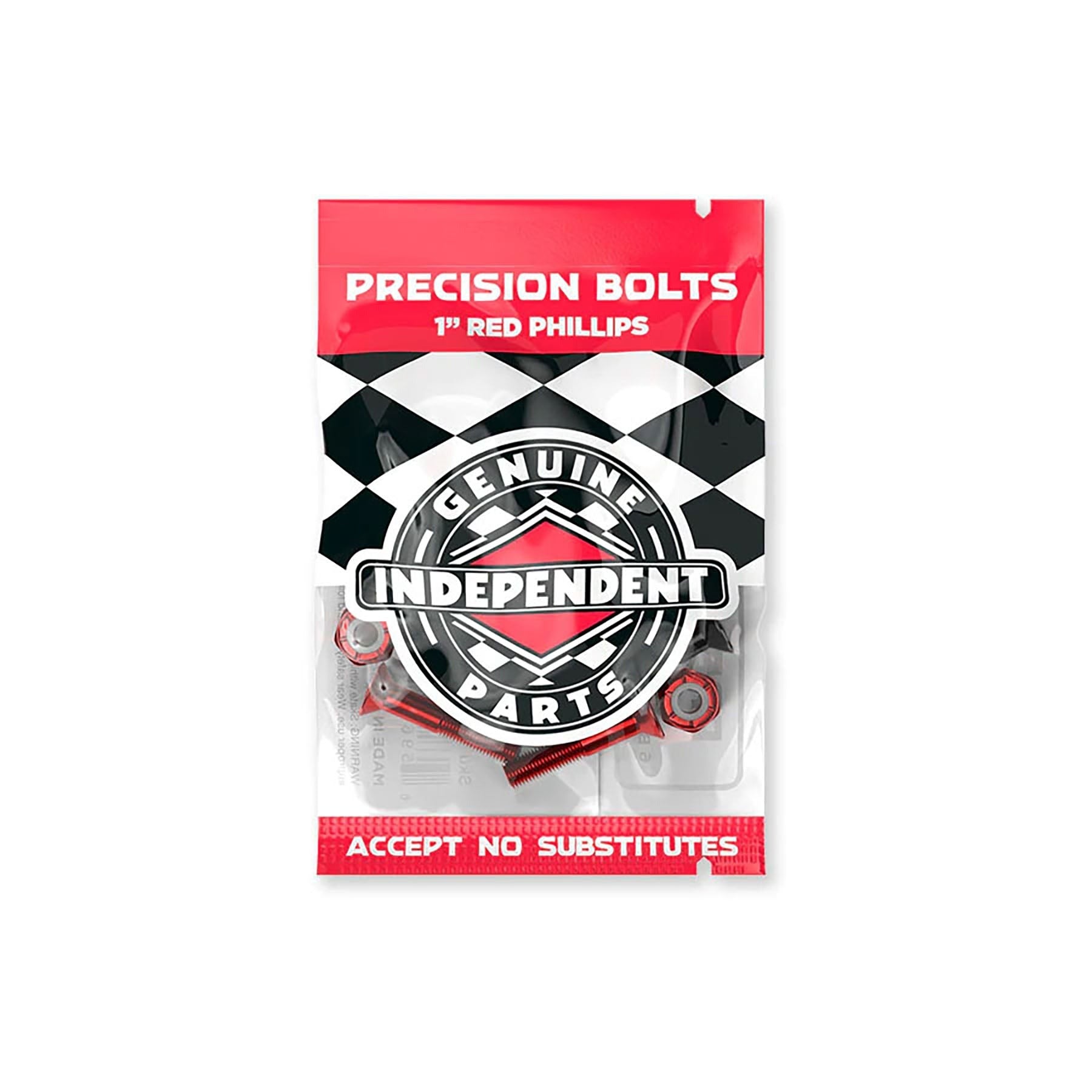 INDEPENDENT TRUCKS(インディペンデント)| スケートボード ビス | HARDWARE 1 PHILLIPS BLACK/RED | スノーボード・スケートボードのTACTICS JAPAN