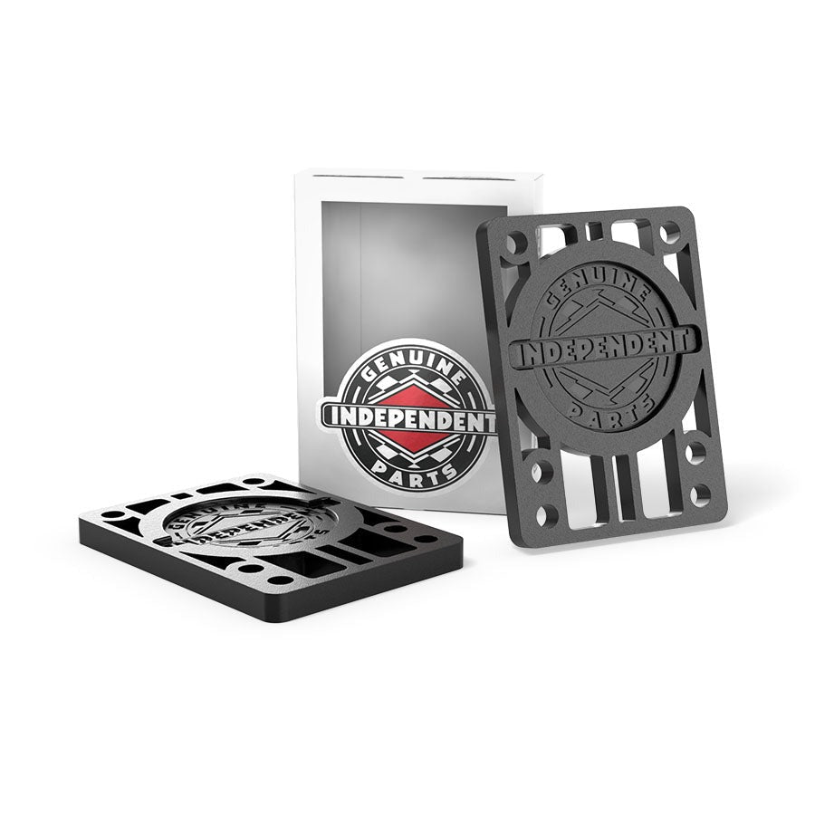INDEPENDENT TRUCKS(インディペンデント)| スケートボード パッド | RISER PADS 1/8 BLACK | スノーボード・スケートボードのTACTICS JAPAN