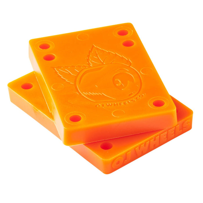 OJ WHEELS(オージェイウィール)| スケートボード パッド | JUICE CUBES RISER 3/8 ORANGE | スノーボード・スケートボードのTACTICS JAPAN