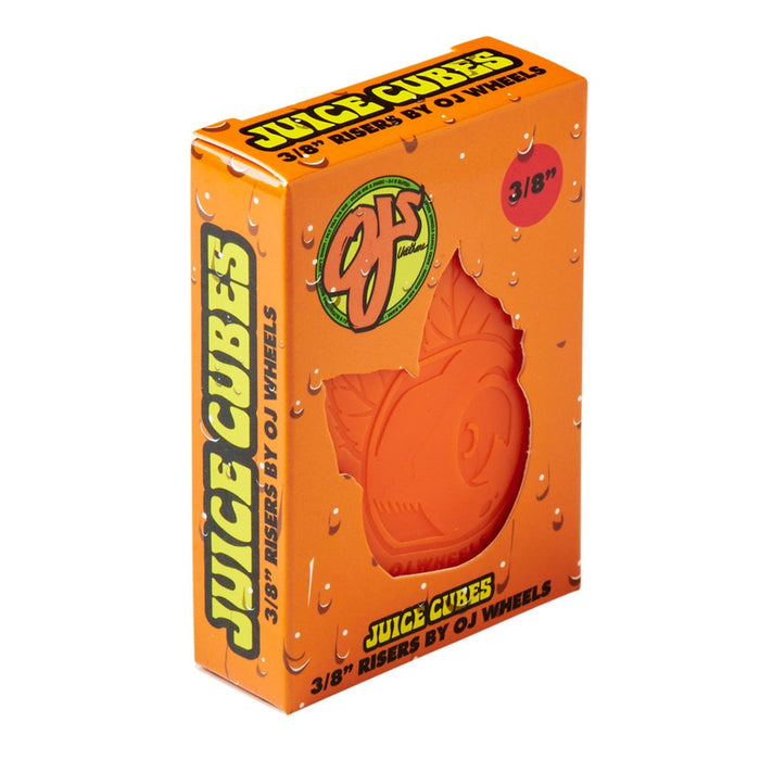 OJ WHEELS(オージェイウィール)| スケートボード パッド | JUICE CUBES RISER 3/8 ORANGE | スノーボード・スケートボードのTACTICS JAPAN