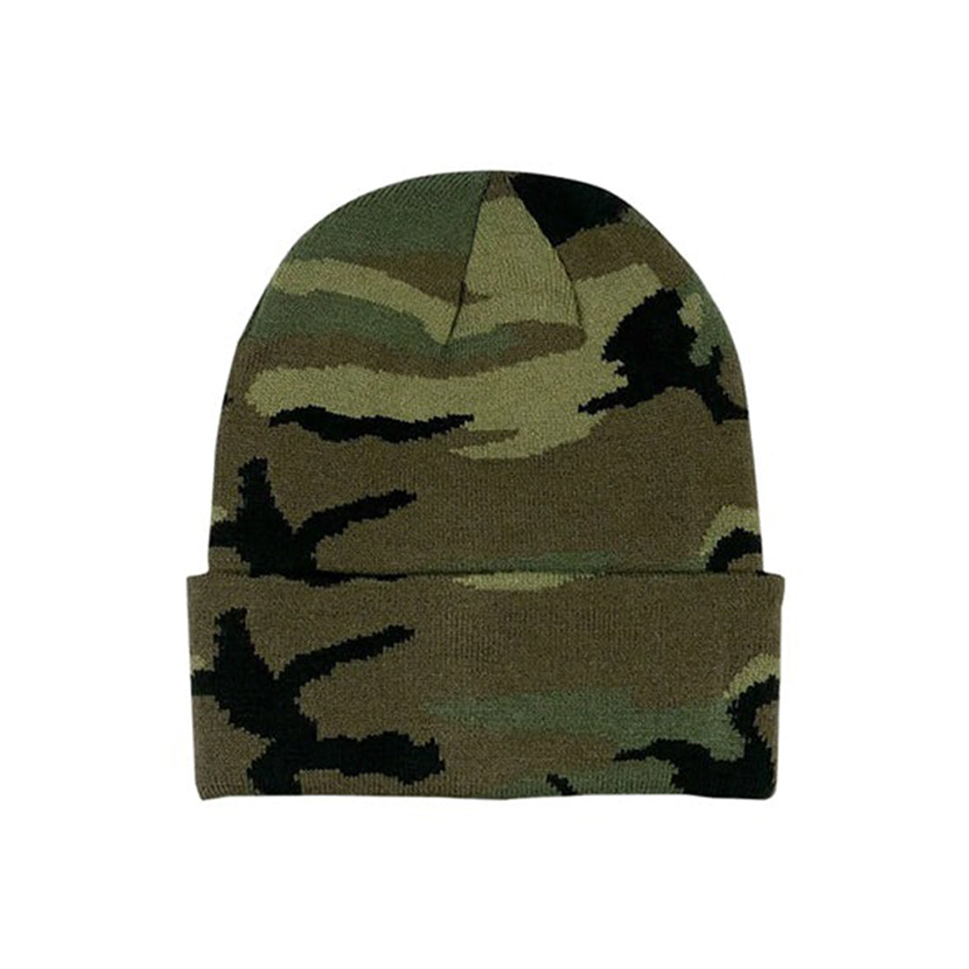 LO-RES(ローレス)| MOTLEY BEANIE / WOODLAND CAMO | スノーボード・スケートボードのTACTICS JAPAN