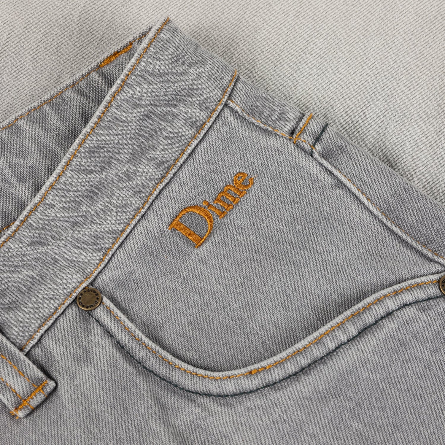 CLASSIC RELAXED DENIM PANTS / DIPPED SANDBLASTED GRAY