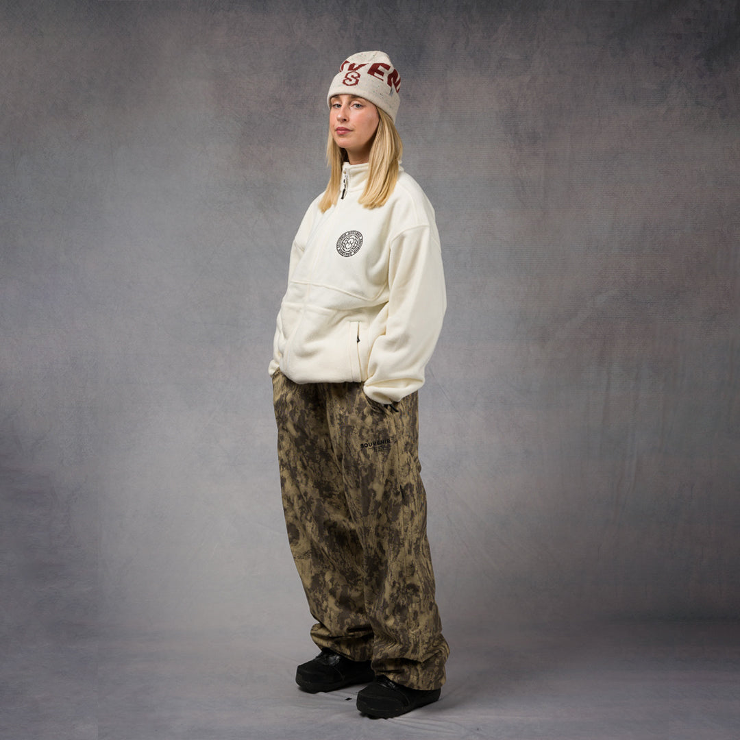 SOUVENIR SNOWBOARDING (スーベニア スノーボーディング)| PARACHUTE PANT 2026 / BROWN BLOTCH PRINT | スノーボード・スケートボードのTACTICS JAPAN