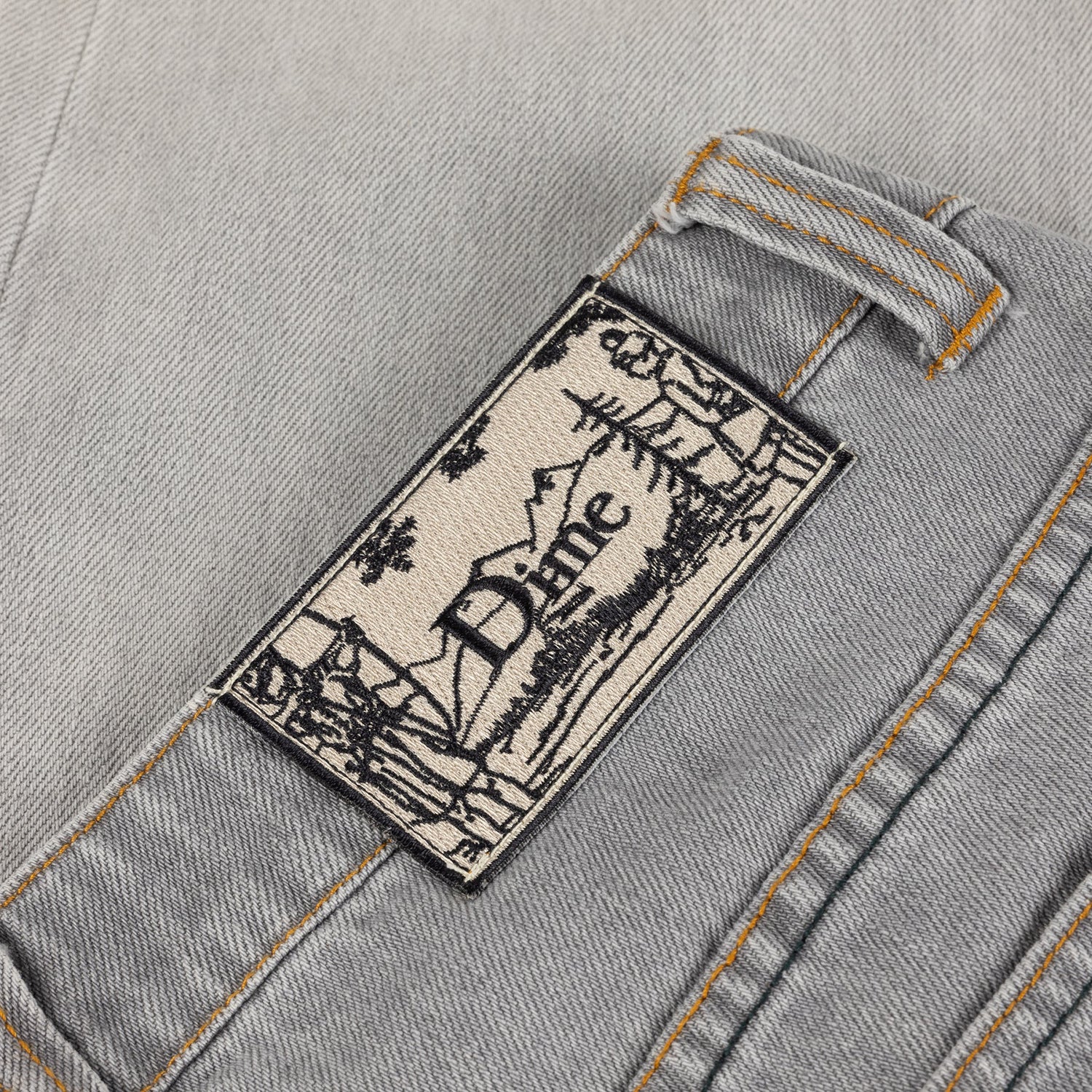 CLASSIC RELAXED DENIM PANTS / DIPPED SANDBLASTED GRAY