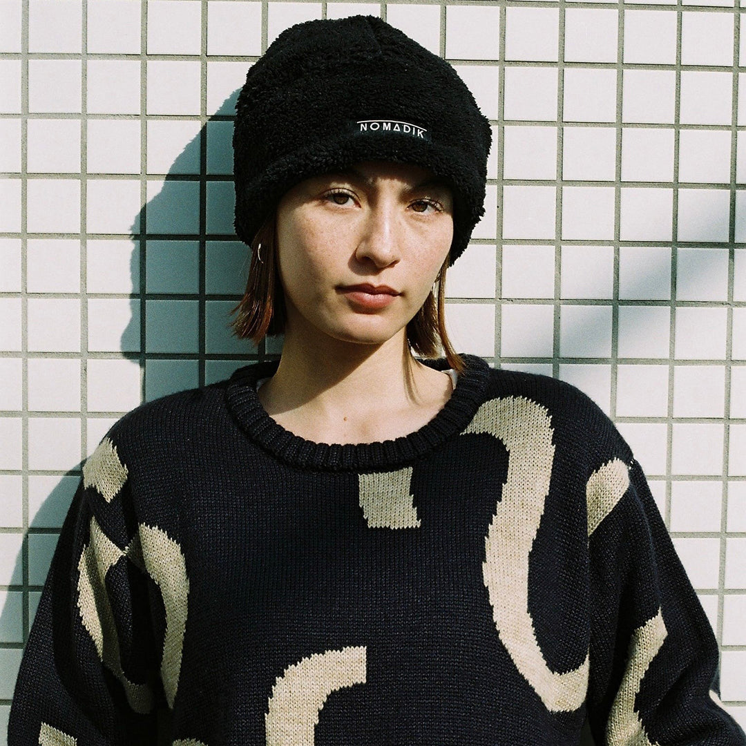 NOMADIK(ノマディック)| BOA FLEECE BEANIE / BLACK | スノーボード・スケートボードのTACTICS JAPAN