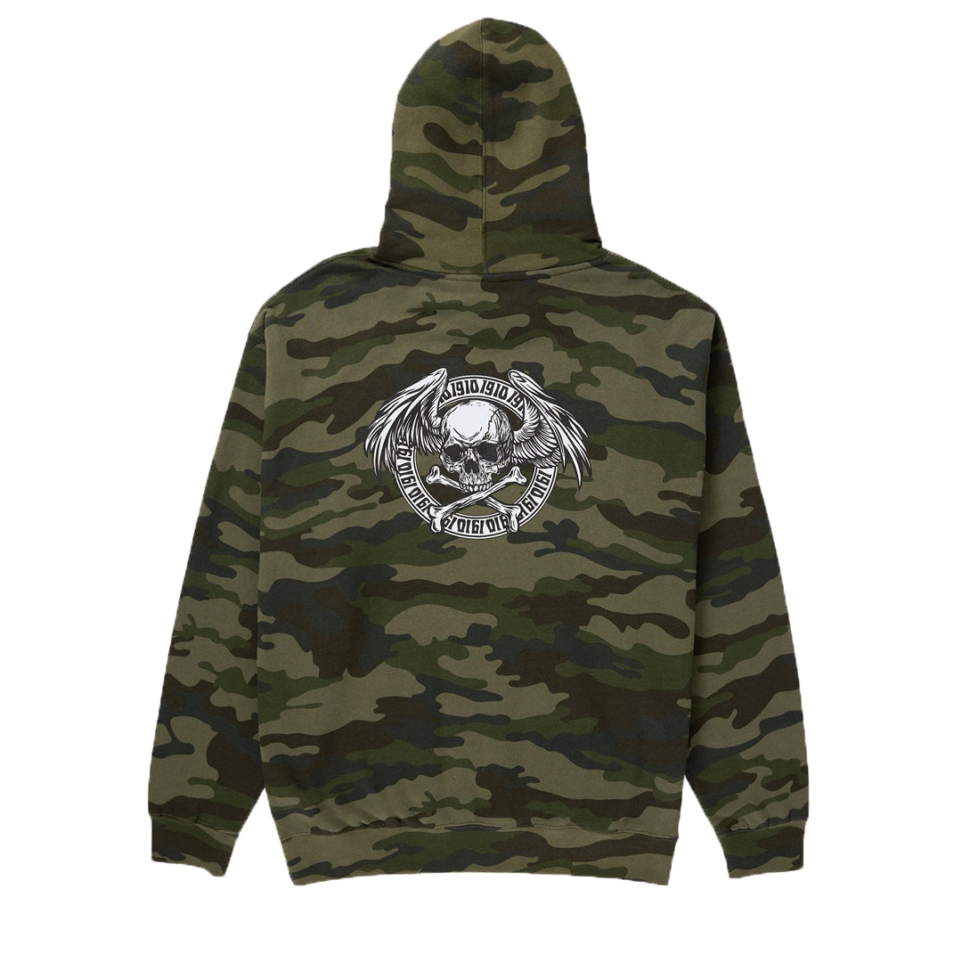 HEROS NEVER DIE PULLOVER HOODIE / CAMO