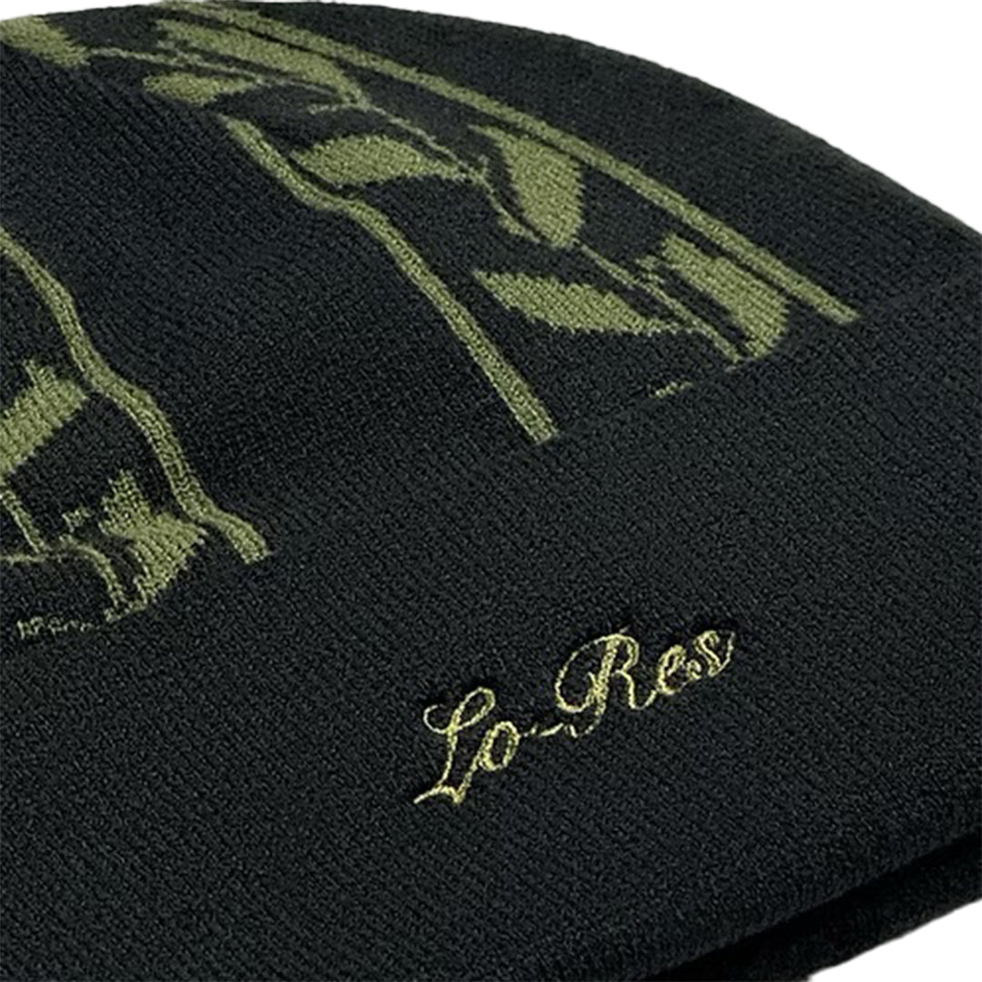 LO-RES(ローレス)| HELIX BEANIE / BLACK | スノーボード・スケートボードのTACTICS JAPAN