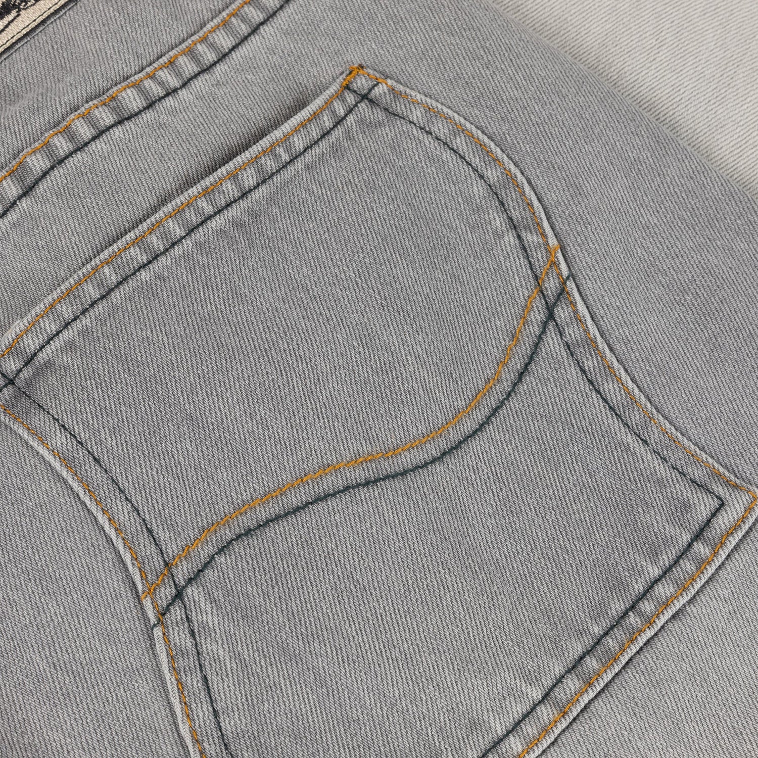 CLASSIC RELAXED DENIM PANTS / DIPPED SANDBLASTED GRAY