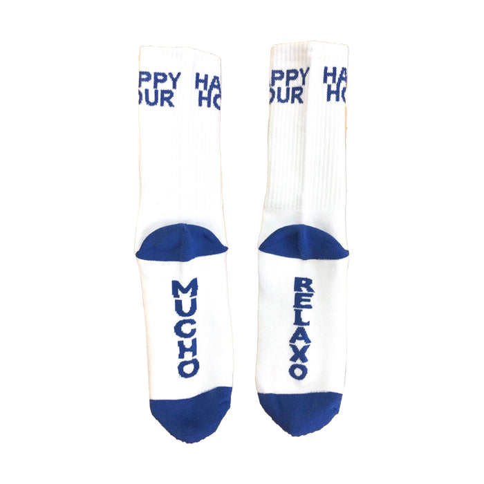 HAPPY HOUR(ハッピーアワー)| MUCHO RELAXO SOCKS / BLUE | スノーボード・スケートボードのTACTICS JAPAN