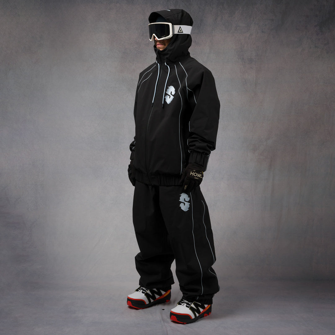 SOUVENIR SNOWBOARDING (スーベニア スノーボーディング)| INSULATED TRACK JACKET 2026 / BLACK | スノーボード・スケートボードのTACTICS JAPAN