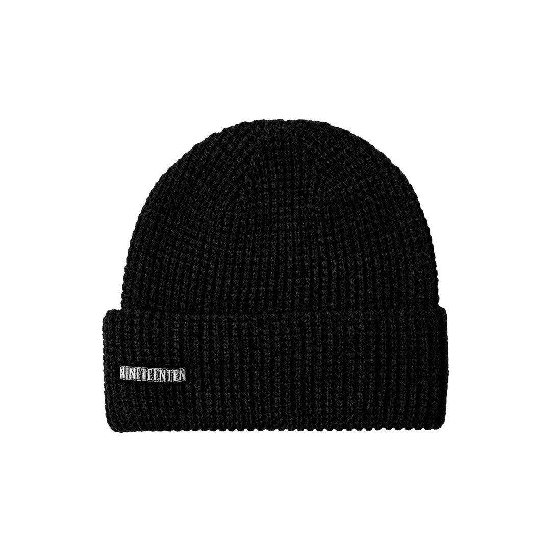 1910(ナインティーンテン)| STANDARD WAFFLER BEANIE / BLACK | スノーボード・スケートボードのTACTICS JAPAN