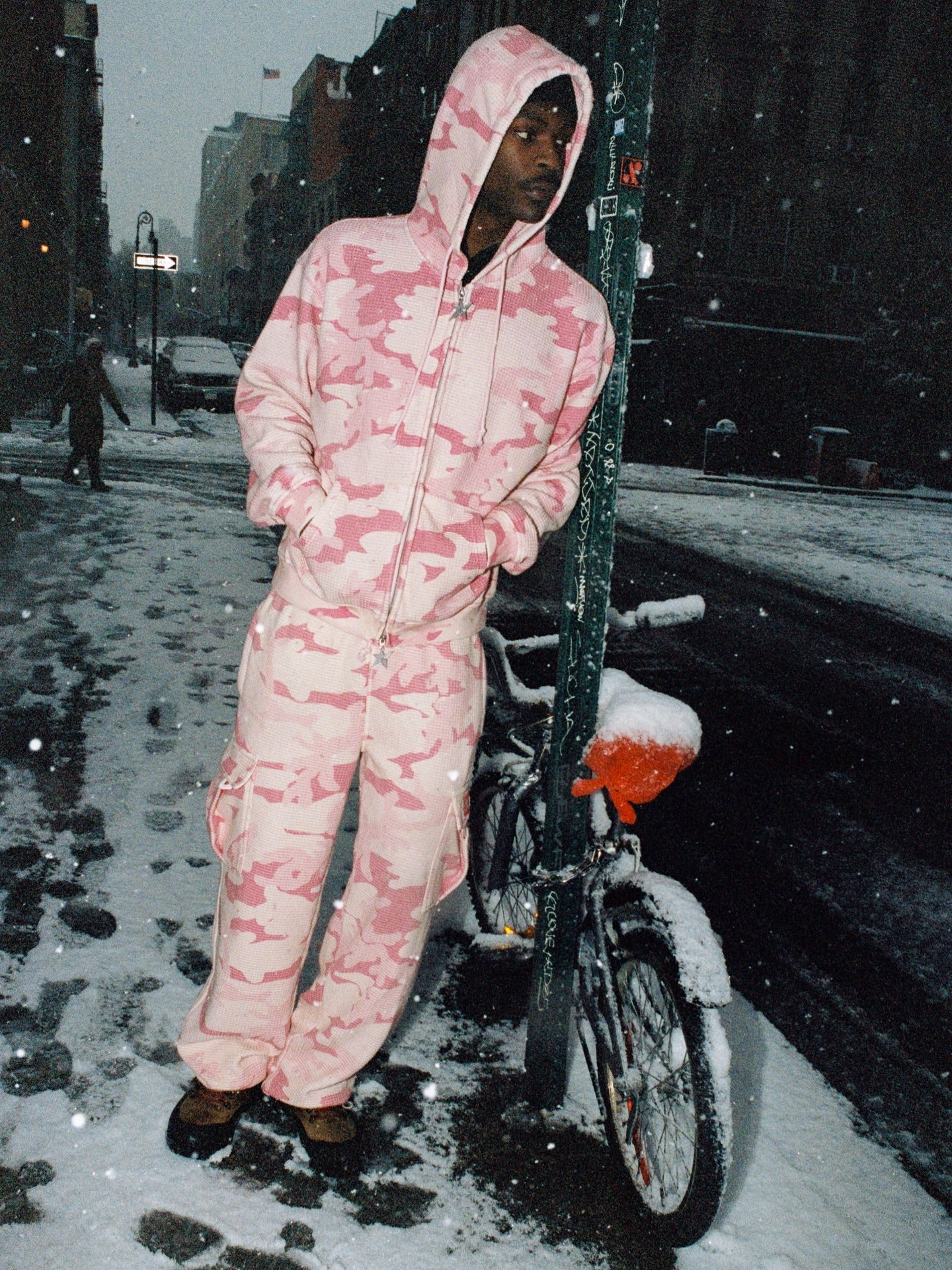 C-STAR DOUBLE ZIP THERMAL HOOD / PINK CAMO